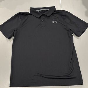 Under Armour Boys black Polo Shirt